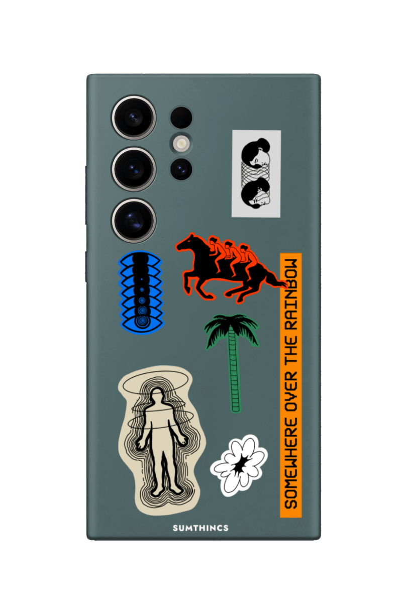 Samsung S22 Ultra Somewhere Premium Telefon Kılıfı Kaktüs Yeşili - SUMTHINCS
