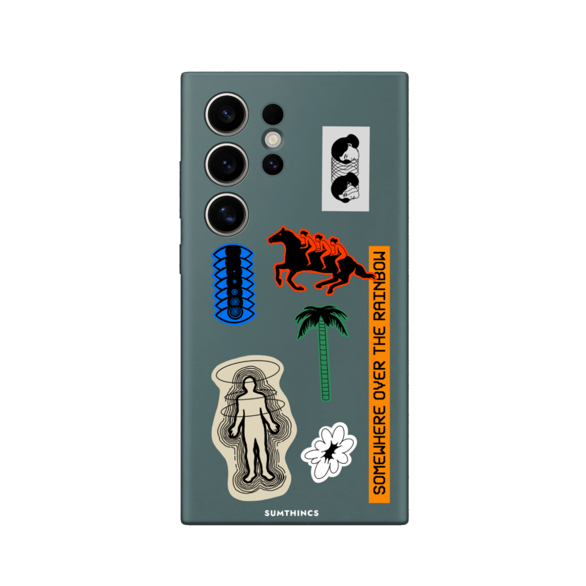 Samsung S22 Ultra Somewhere Premium Telefon Kılıfı Kaktüs Yeşili - SUMTHINCS