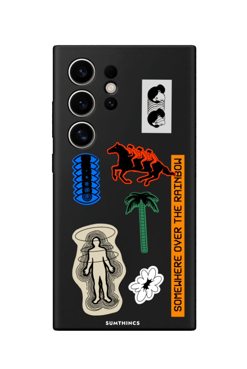 Samsung S22 Ultra Somewhere Premium Telefon Kılıfı Siyah - SUMTHINCS