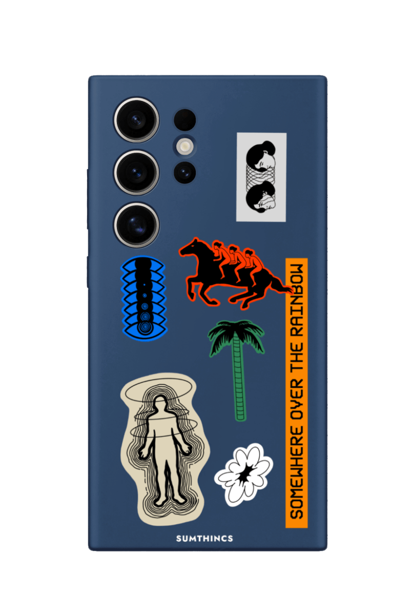 Samsung S22 Ultra Somewhere Premium Telefon Kılıfı Pasifik Mavi - SUMTHINCS