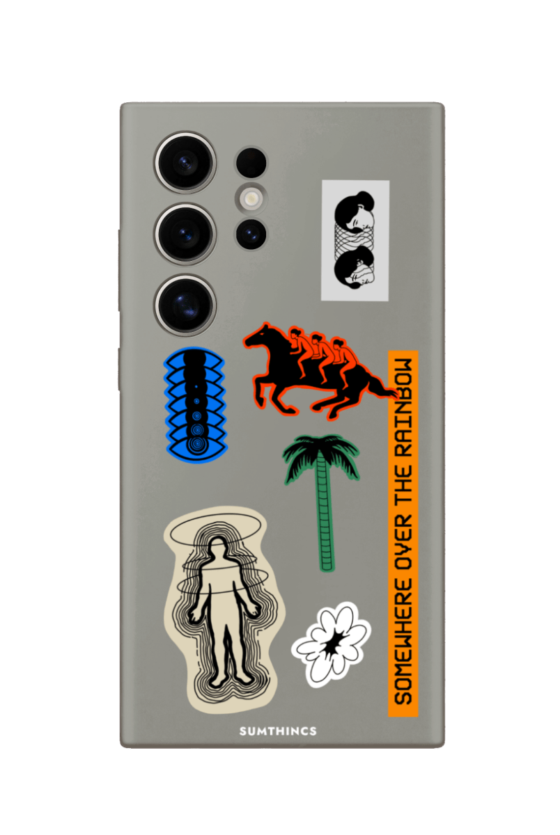 Samsung S22 Ultra Somewhere Premium Telefon Kılıfı Gri - SUMTHINCS
