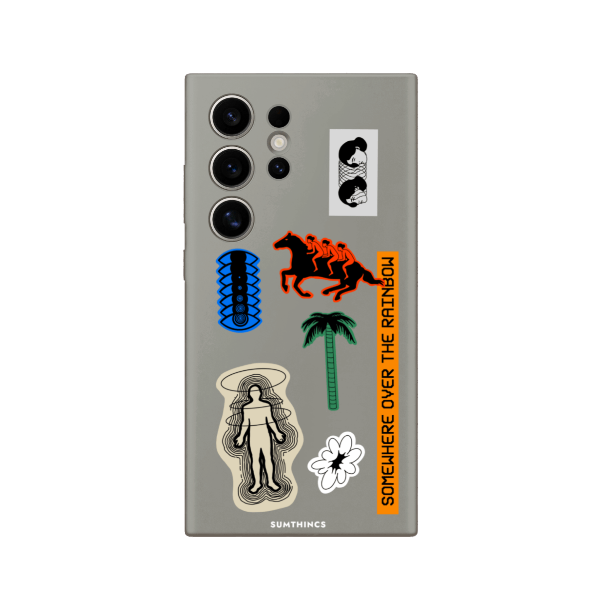 Samsung S22 Ultra Somewhere Premium Telefon Kılıfı Gri - SUMTHINCS