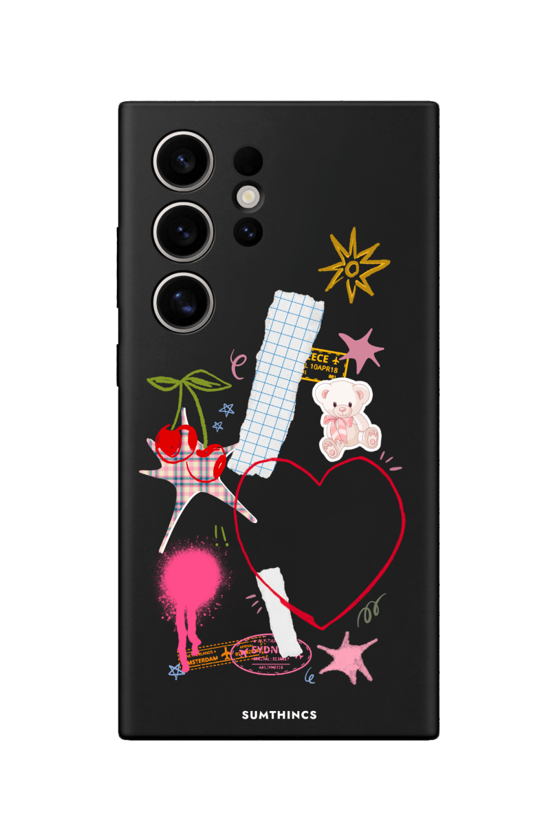Samsung S22 Ultra Sweet Chaos Premium Telefon Kılıfı Siyah - SUMTHINCS