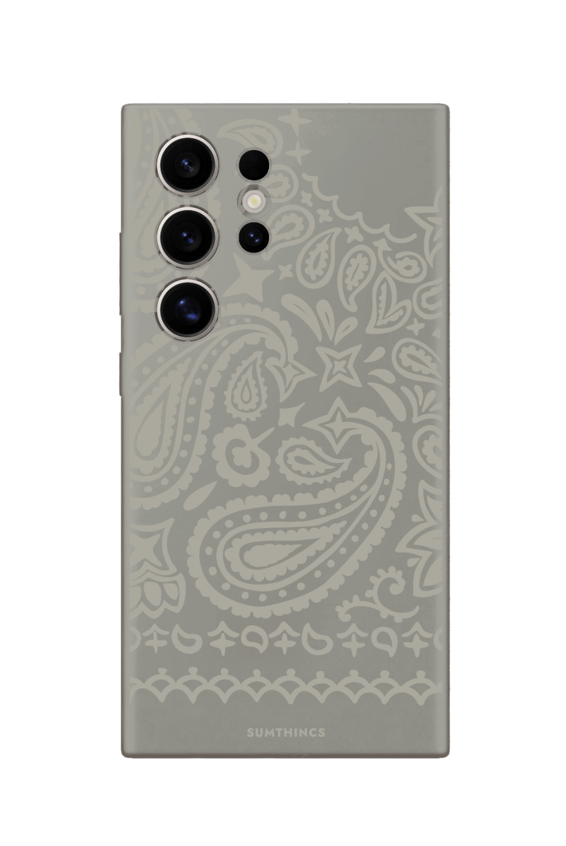 Samsung S22 Ultra Urban Bandana Premium Telefon Kılıfı Gri - SUMTHINCS