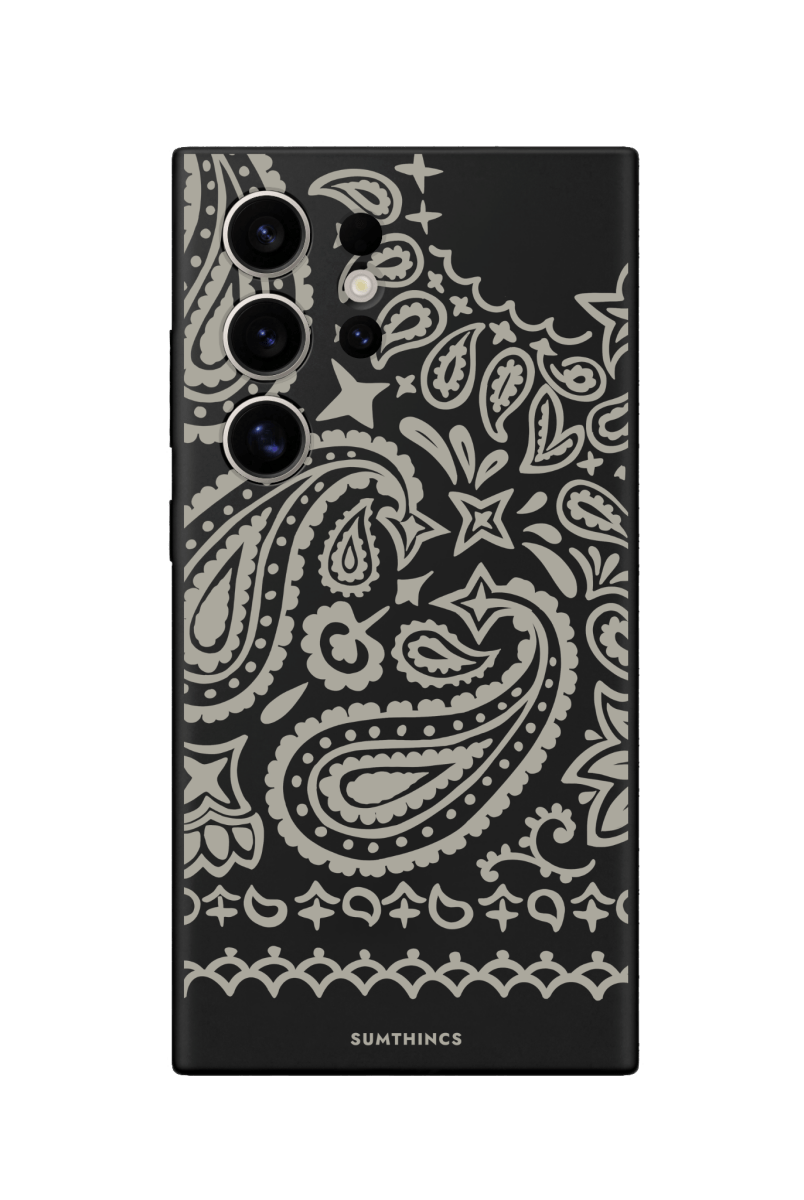 Samsung S22 Ultra Urban Bandana Premium Telefon Kılıfı Siyah - SUMTHINCS