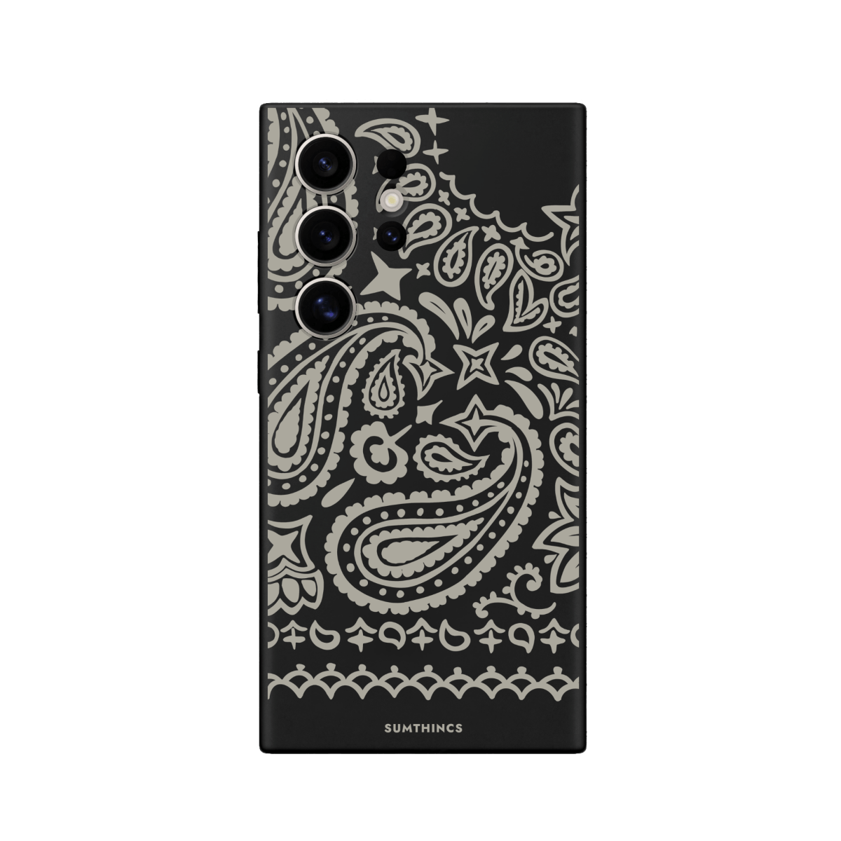 Samsung S22 Ultra Urban Bandana Premium Telefon Kılıfı Siyah - SUMTHINCS