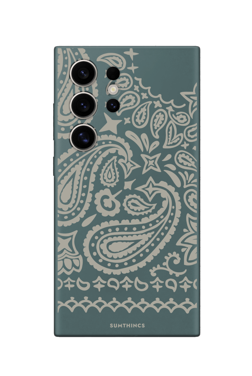 Samsung S22 Ultra Urban Bandana Premium Telefon Kılıfı Kaktüs Yeşili - SUMTHINCS