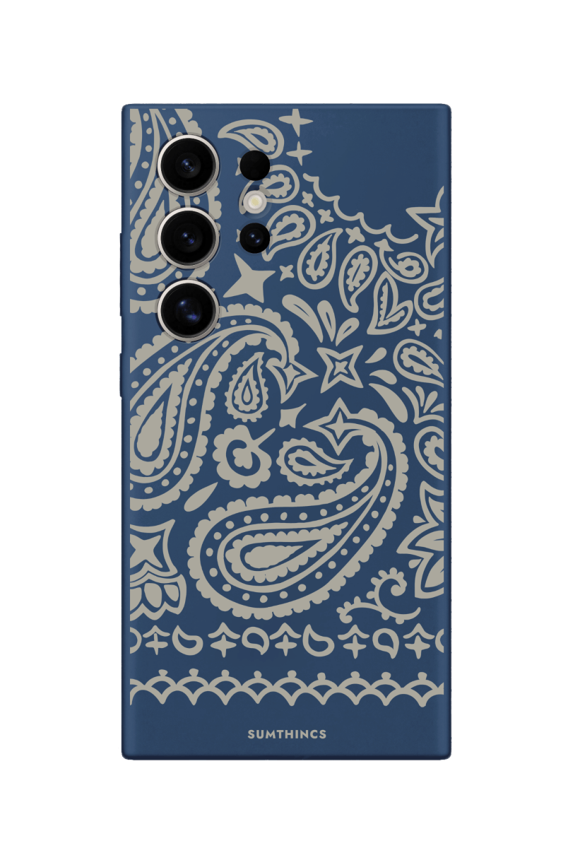 Samsung S22 Ultra Urban Bandana Premium Telefon Kılıfı Pasifik Mavi - SUMTHINCS