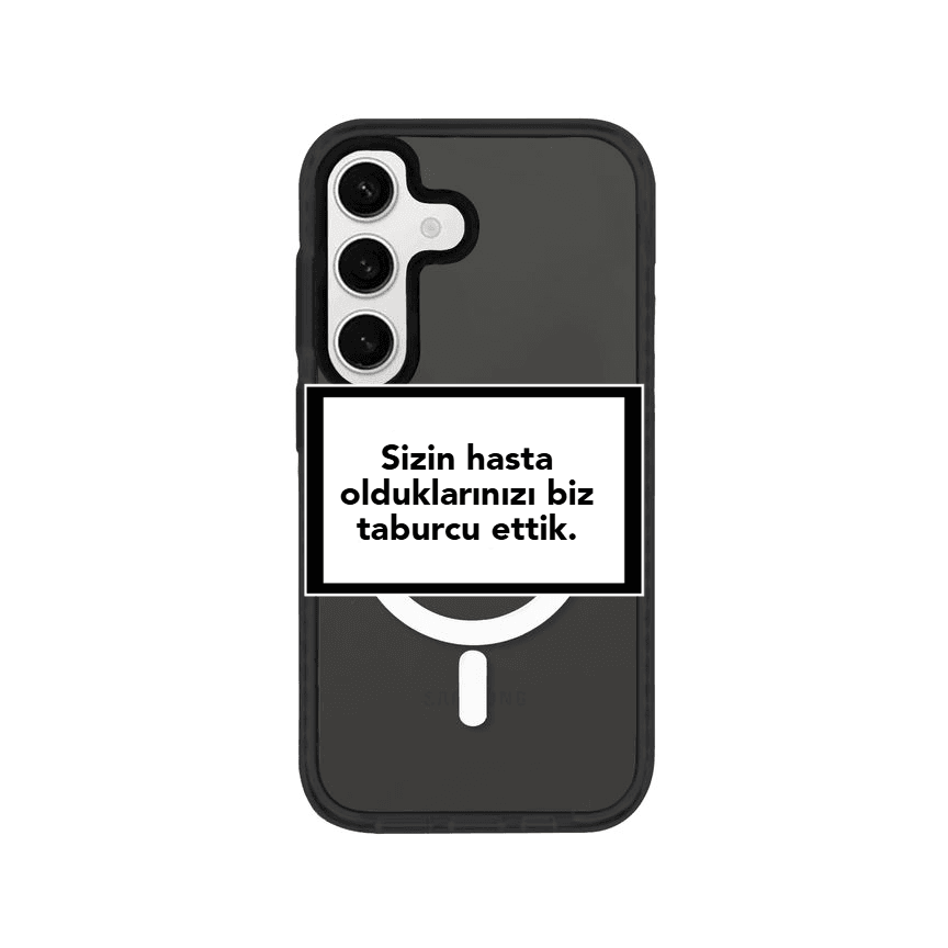 Samsung S23 FE Custom Quote Kişiye Özel Magsafe Procase Şeffaf Telefon Kılıfı - SUMTHINCS