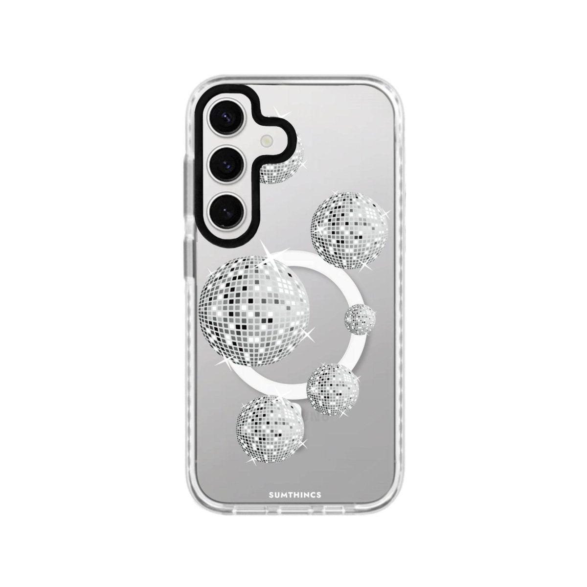 Samsung S23 FE Disco Ball Magsafe Procase Şeffaf Telefon Kılıfı - SUMTHINCS