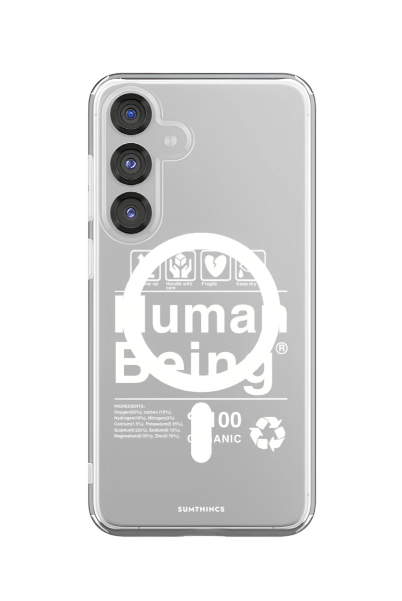 Samsung S23 FE Human Being Clear Magsafe Şeffaf Telefon Kılıfı - SUMTHINCS