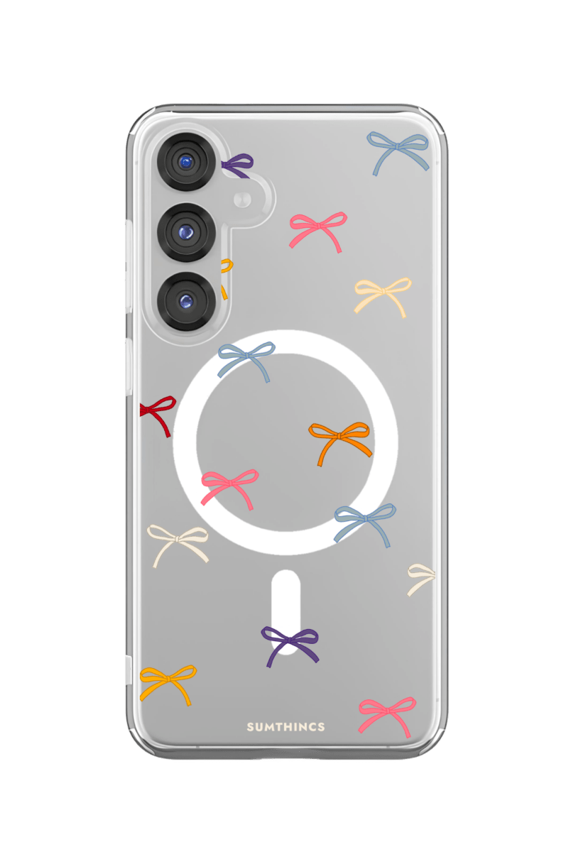 Samsung S23 FE Little Bows Clear Magsafe Telefon Kılıfı - SUMTHINCS