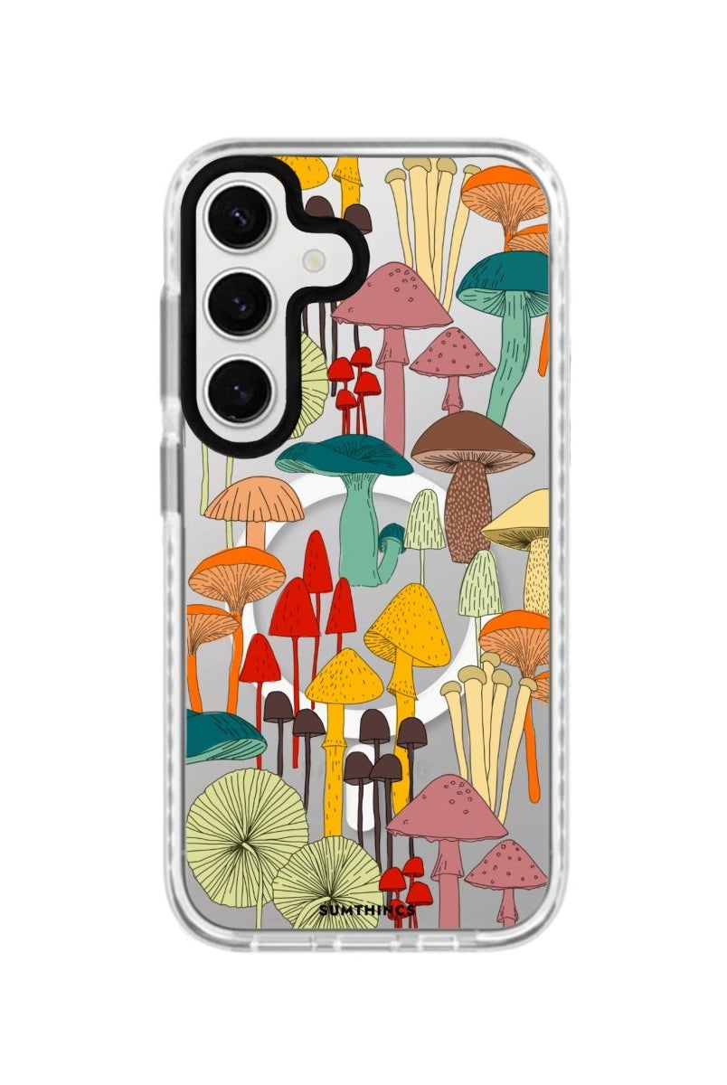 Samsung S23 FE Mushrooms Magsafe Procase Şeffaf Telefon Kılıfı - SUMTHINCS