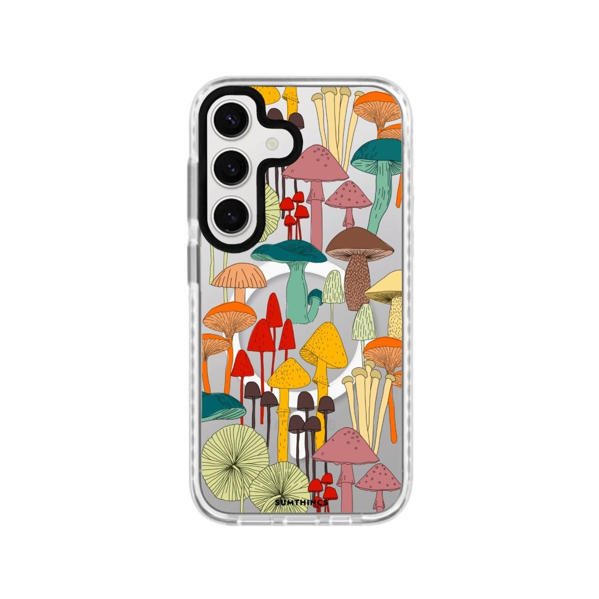 Samsung S23 FE Mushrooms Magsafe Procase Şeffaf Telefon Kılıfı - SUMTHINCS