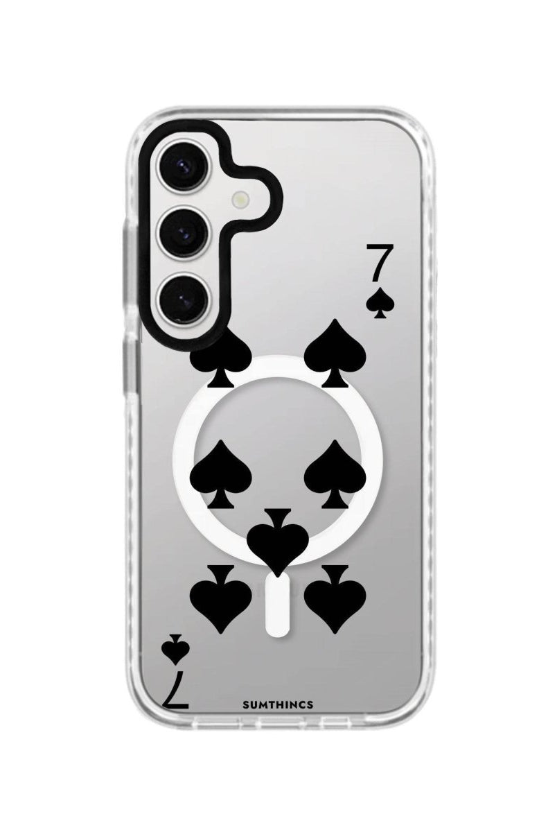 Samsung S23 FE Spade7 Magsafe Procase Şeffaf Telefon Kılıfı Beyaz Şeffaf - SUMTHINCS