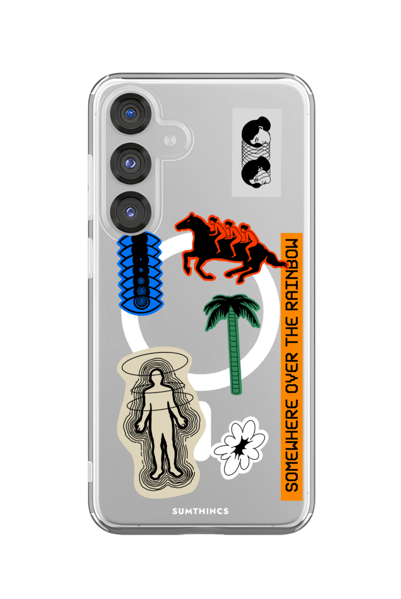 Samsung S23 Somewhere Clear Magsafe Şeffaf Telefon Kılıfı - SUMTHINCS