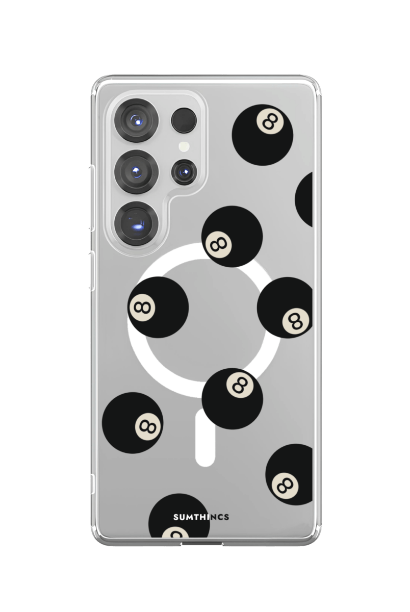 Samsung S23 Ultra 8Ball Clear Magsafe Şeffaf Telefon Kılıfı - SUMTHINCS