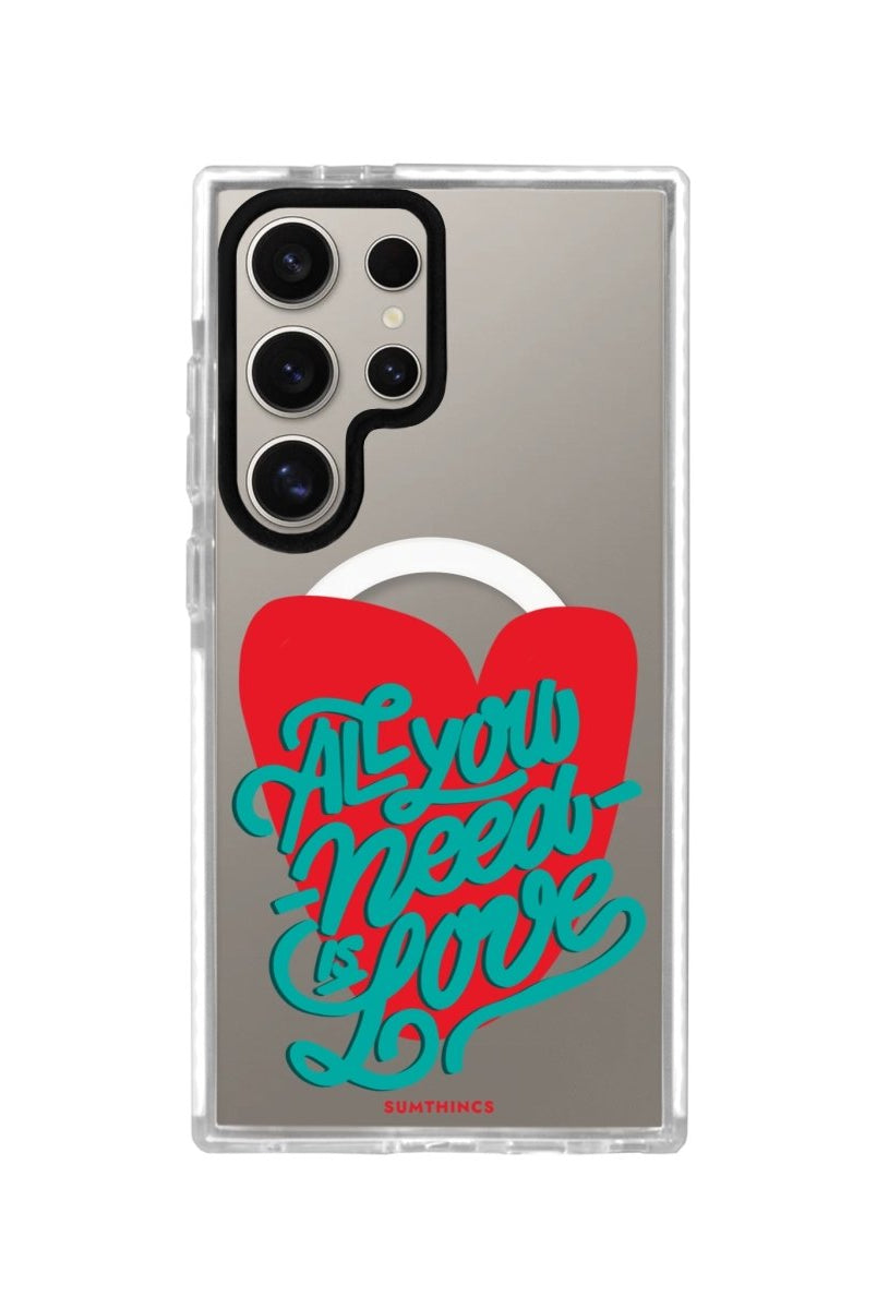 Samsung S23 Ultra All You Need Is Love Magsafe Procase Şeffaf Telefon Kılıfı - SUMTHINCS