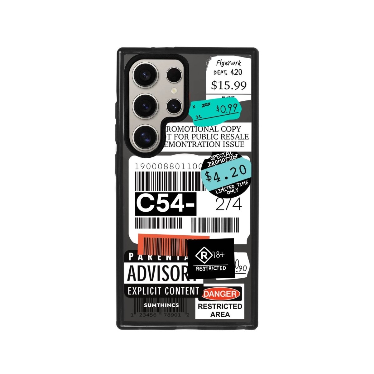 Samsung S23 Ultra Barcode C54 Magsafe Procase Şeffaf Telefon Kılıfı - SUMTHINCS