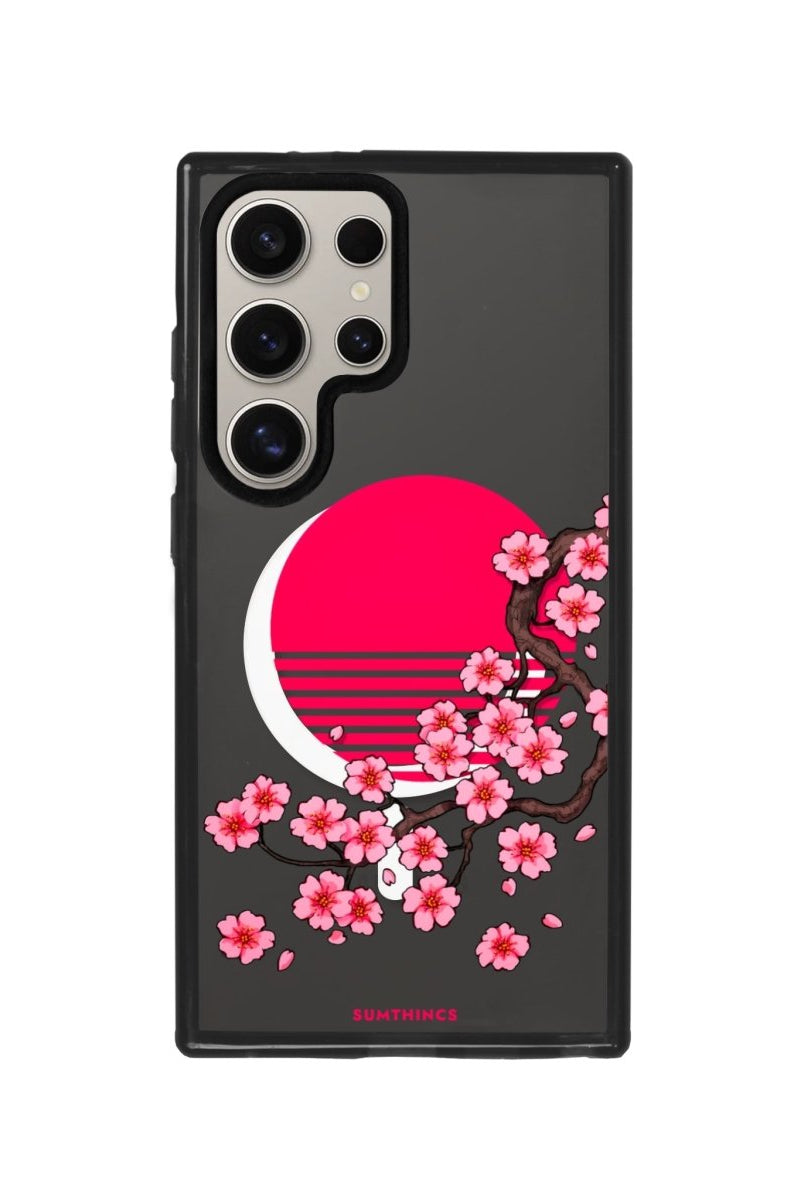 Samsung S23 Ultra Cherry Blossom Dawn Magsafe Procase Şeffaf Telefon Kılıfı - SUMTHINCS