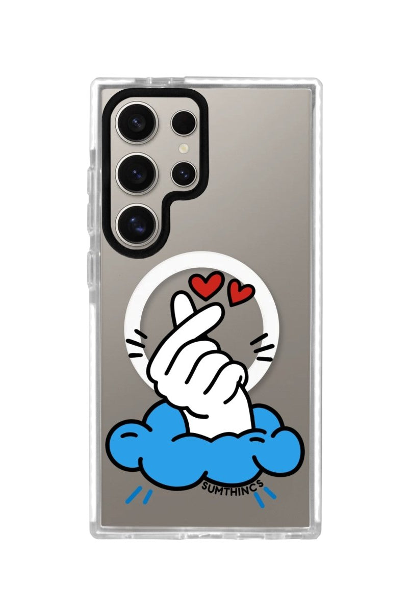 Samsung S23 Ultra Crush Magsafe Procase Telefon Kılıfı Beyaz Şeffaf - SUMTHINCS