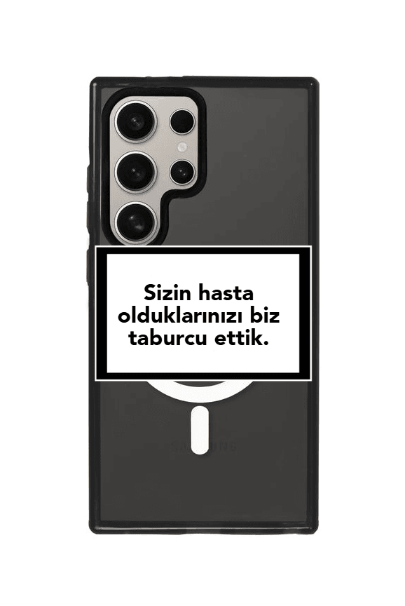 Samsung S23 Ultra Custom Quote Kişiye Özel Magsafe Procase Şeffaf Telefon Kılıfı - SUMTHINCS
