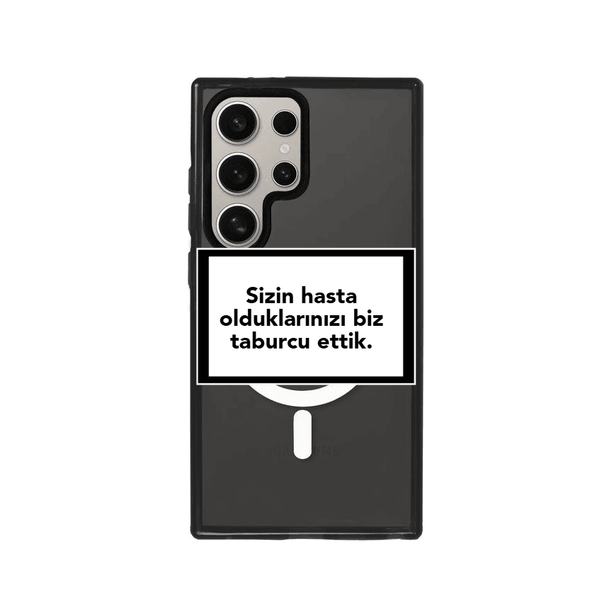 Samsung S23 Ultra Custom Quote Kişiye Özel Magsafe Procase Şeffaf Telefon Kılıfı - SUMTHINCS