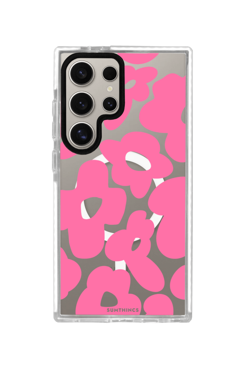 Samsung S23 Ultra Daisy Pop Magsafe Procase Telefon Kılıfı Beyaz Şeffaf - SUMTHINCS