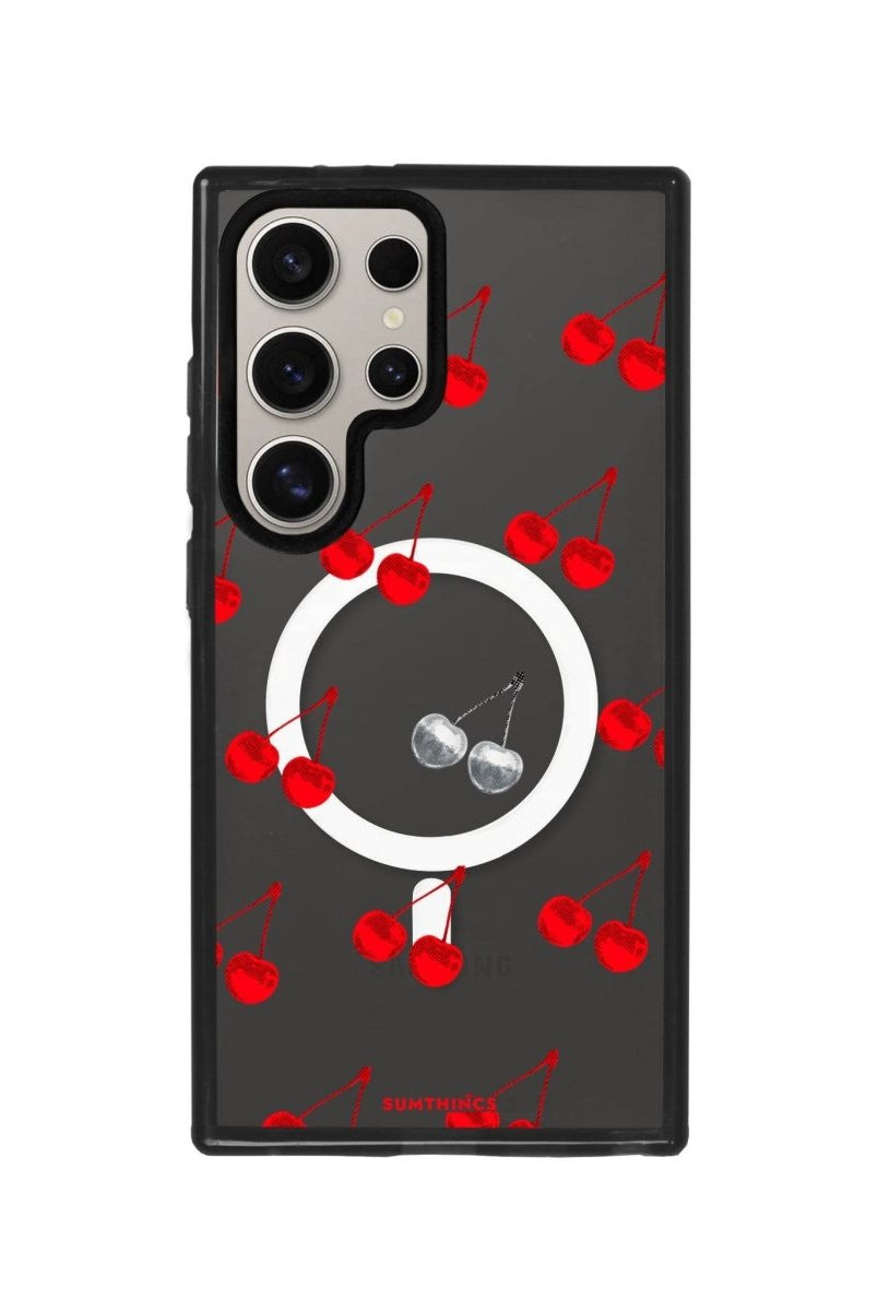 Samsung S23 Ultra Disco Cherry Magsafe Procase Şeffaf Telefon Kılıfı - SUMTHINCS