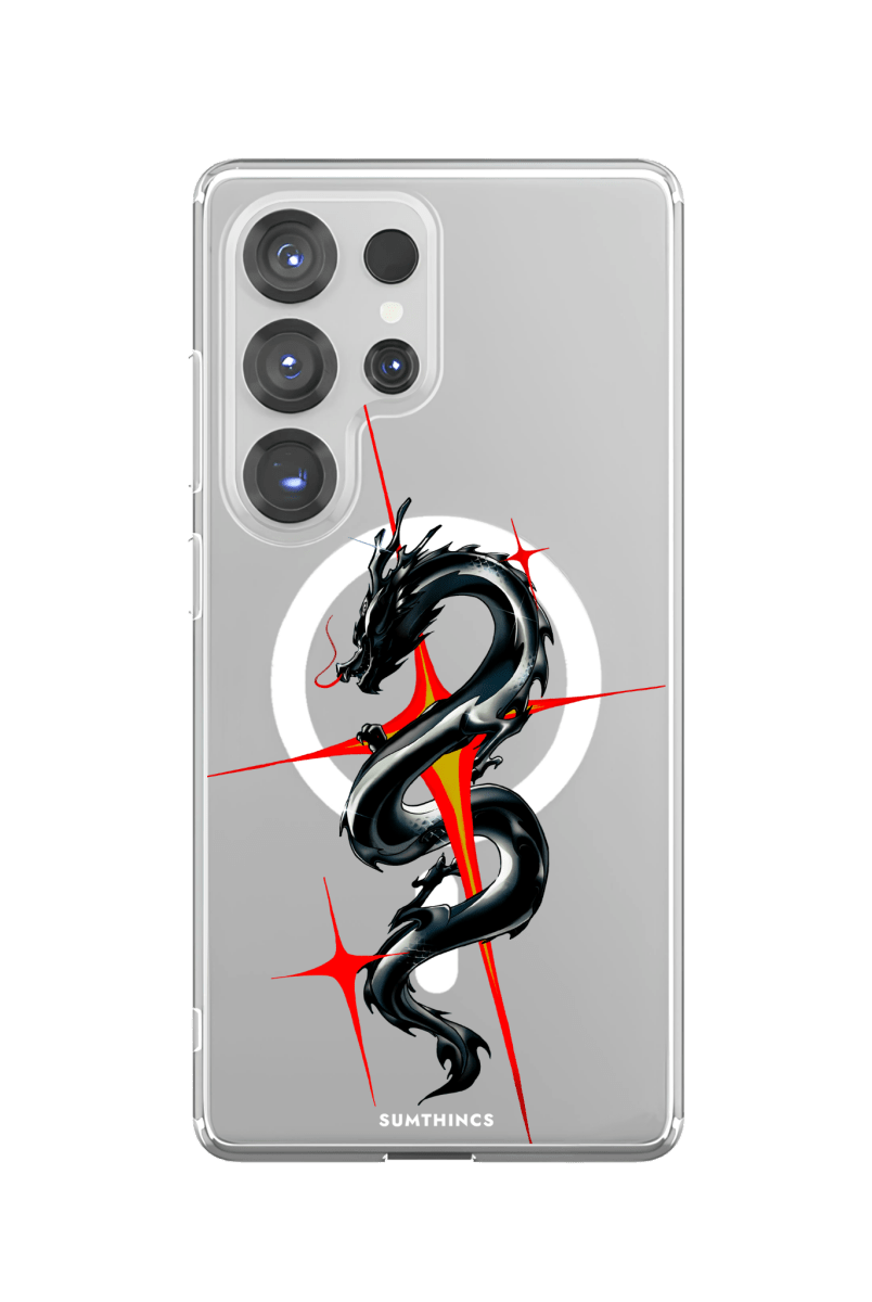 Samsung S23 Ultra Dragonflare Clear Magsafe Şeffaf Telefon Kılıfı - SUMTHINCS