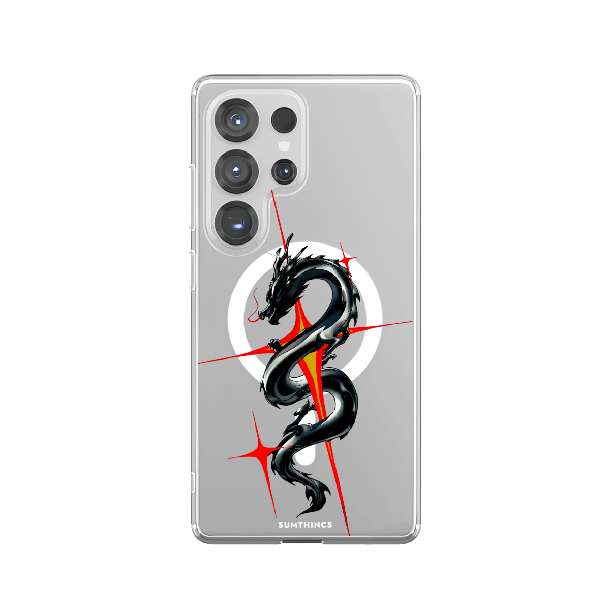 Samsung S23 Ultra Dragonflare Clear Magsafe Şeffaf Telefon Kılıfı - SUMTHINCS