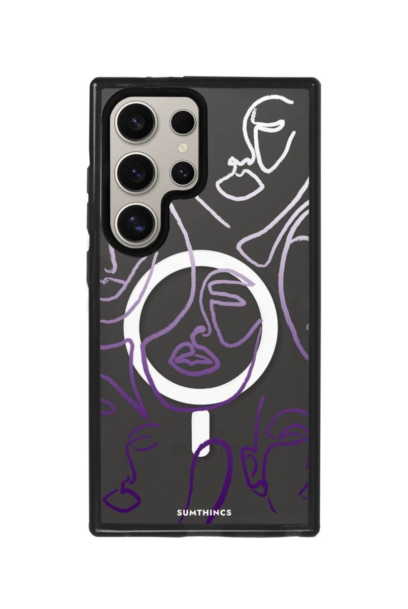 Samsung S23 Ultra Faces Magsafe Procase Şeffaf Telefon Kılıfı - SUMTHINCS