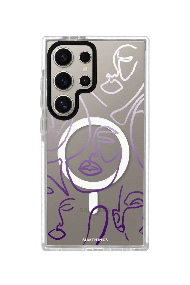 Samsung S23 Ultra Faces Magsafe Procase Şeffaf Telefon Kılıfı - SUMTHINCS