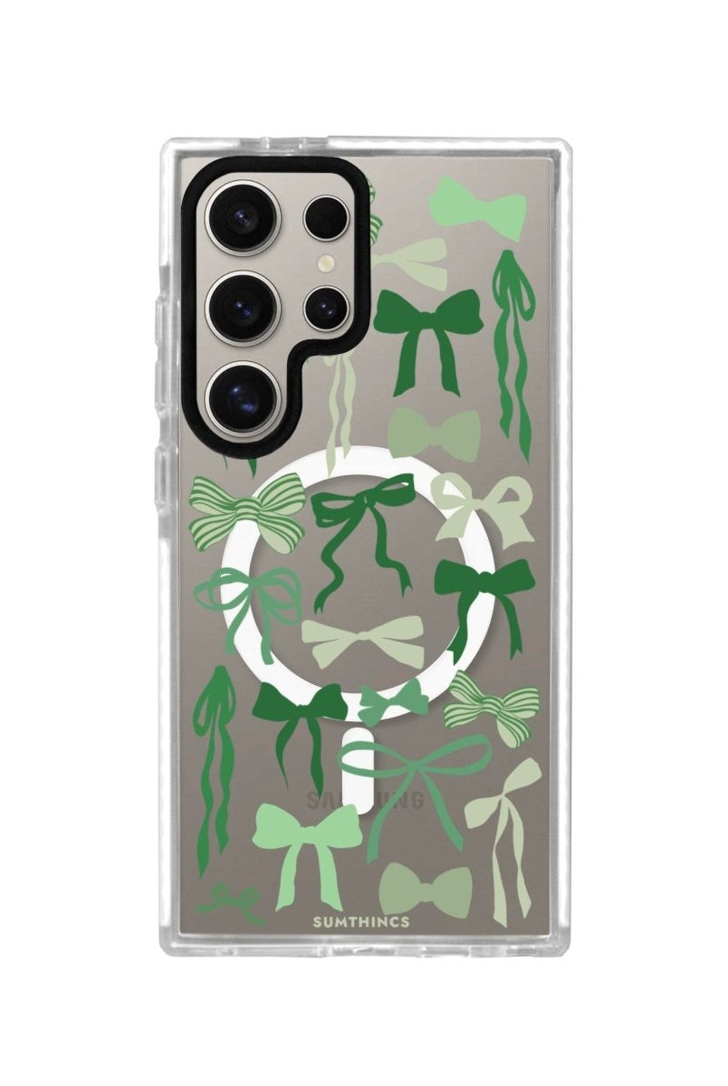 Samsung S23 Ultra Green Garland Magsafe Procase Şeffaf Telefon Kılıfı - SUMTHINCS