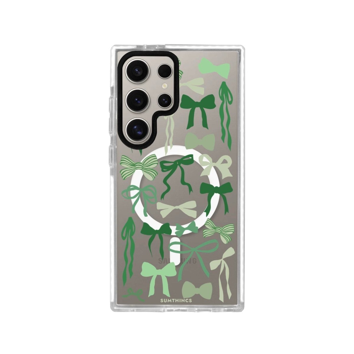 Samsung S23 Ultra Green Garland Magsafe Procase Şeffaf Telefon Kılıfı - SUMTHINCS