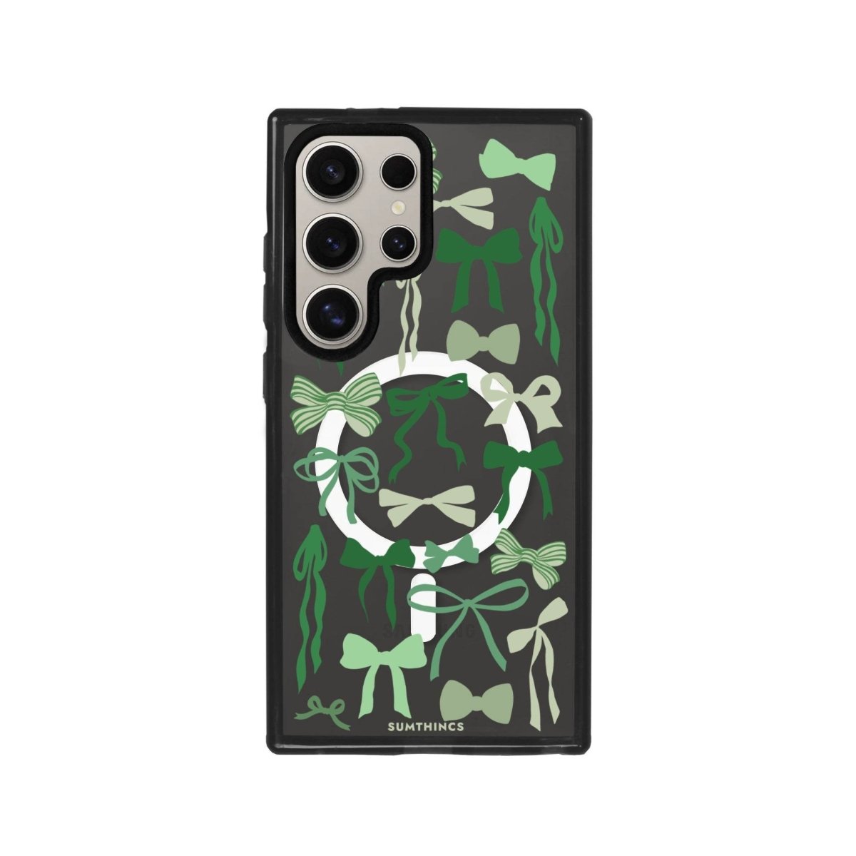 Samsung S23 Ultra Green Garland Magsafe Procase Şeffaf Telefon Kılıfı - SUMTHINCS