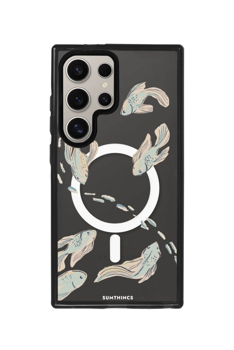 Samsung S23 Ultra Koi Fish Magsafe Procase Şeffaf Telefon Kılıfı - SUMTHINCS