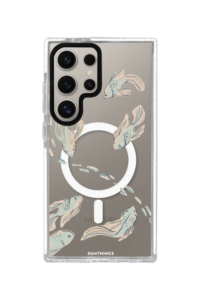 Samsung S23 Ultra Koi Fish Magsafe Procase Şeffaf Telefon Kılıfı - SUMTHINCS