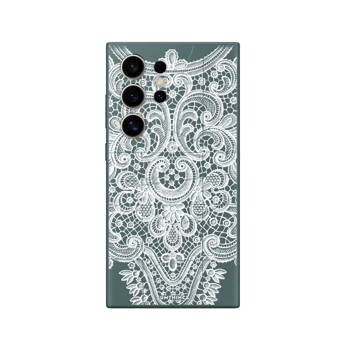 Samsung S23 Ultra Lacework Premium Telefon Kılıfı Kaktüs Yeşili - SUMTHINCS