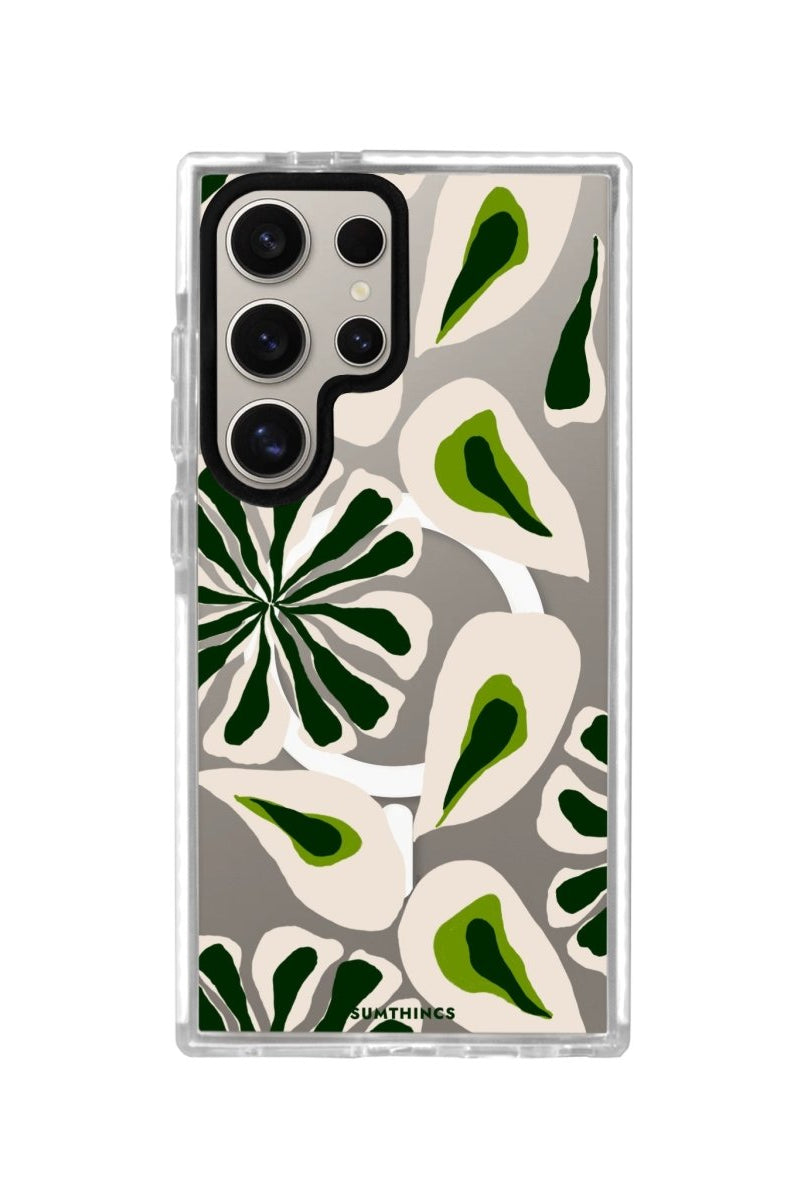 Samsung S23 Ultra Leafs Magsafe Procase Şeffaf Telefon Kılıfı - SUMTHINCS