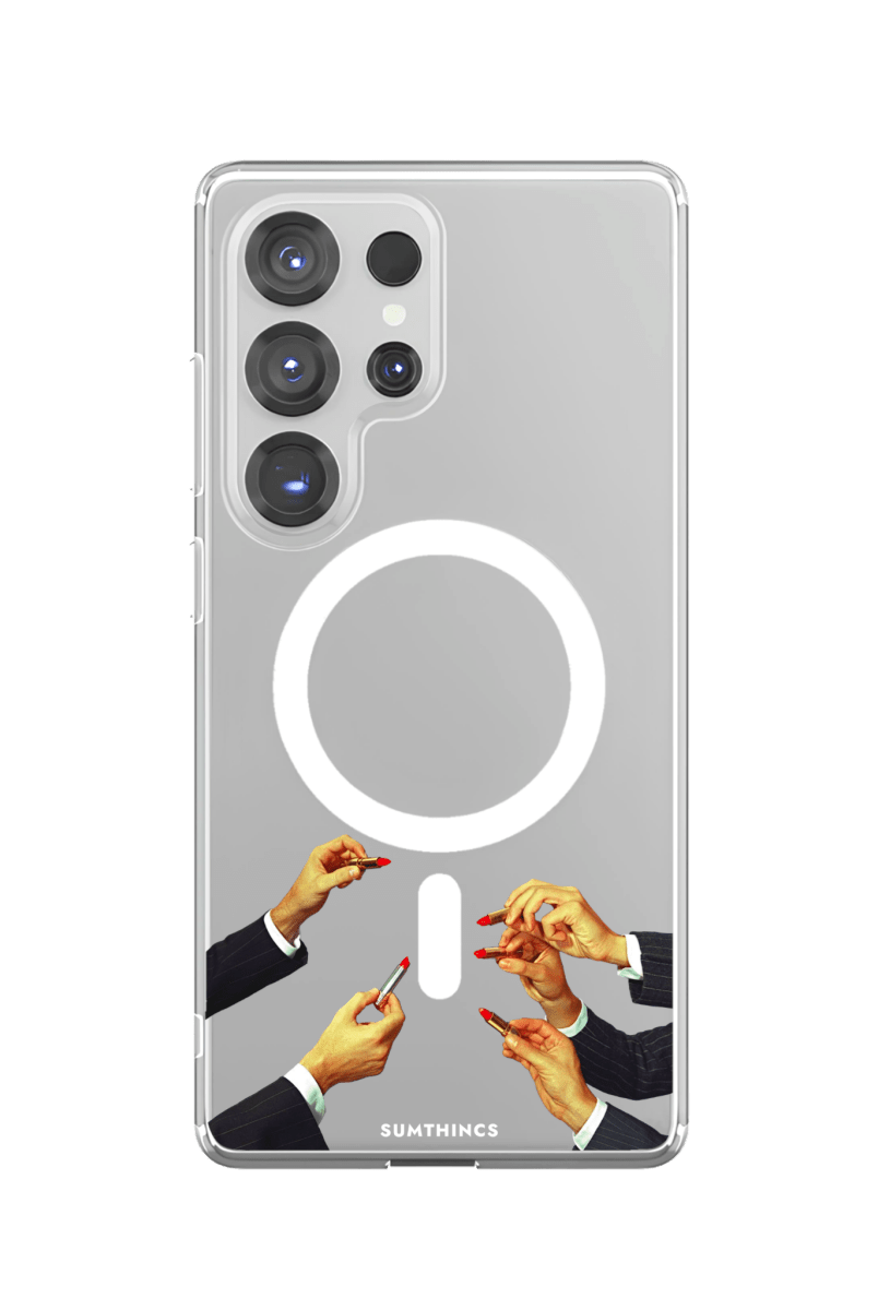 Samsung S23 Ultra Lipstick Clear Magsafe Telefon Kılıfı - SUMTHINCS