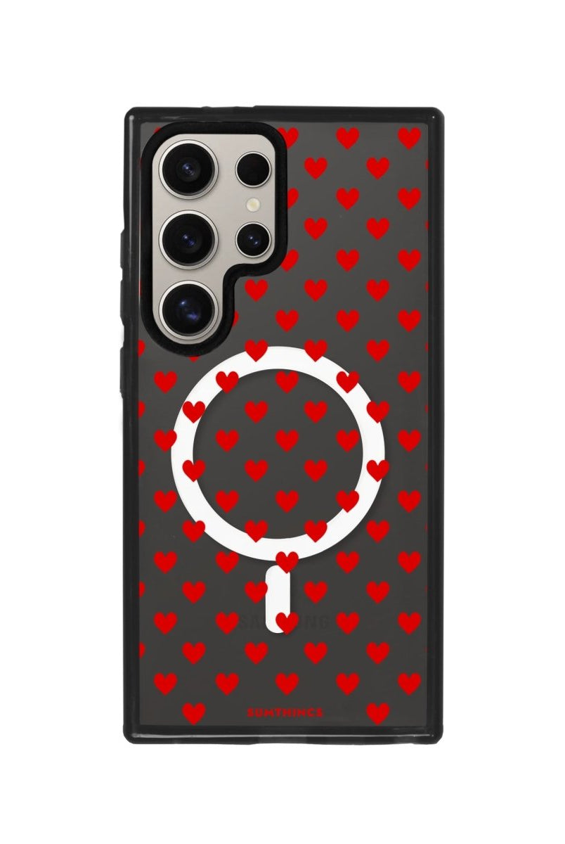 Samsung S23 Ultra Little Hearts Magsafe Procase Şeffaf Telefon Kılıfı - SUMTHINCS