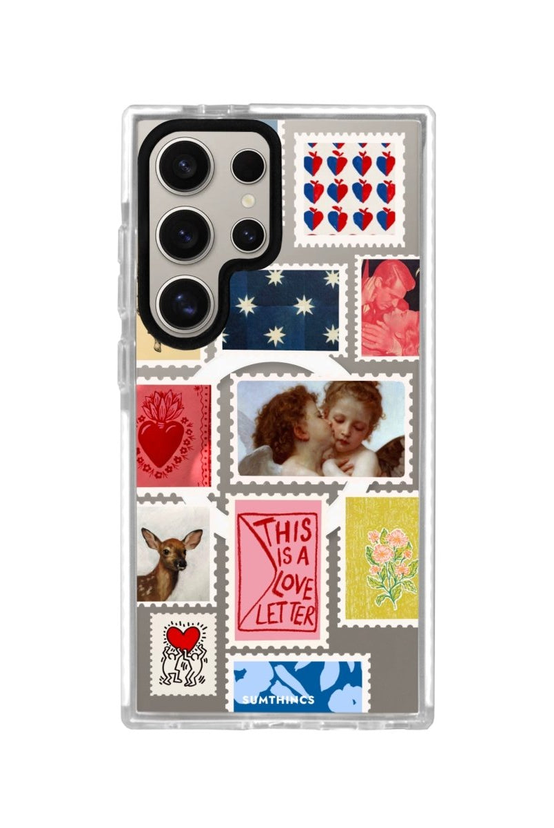 Samsung S23 Ultra Love Letter Magsafe Procase Şeffaf Telefon Kılıfı - SUMTHINCS