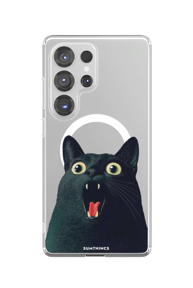 Samsung S23 Ultra Meoww Clear Magsafe Telefon Kılıfı - SUMTHINCS