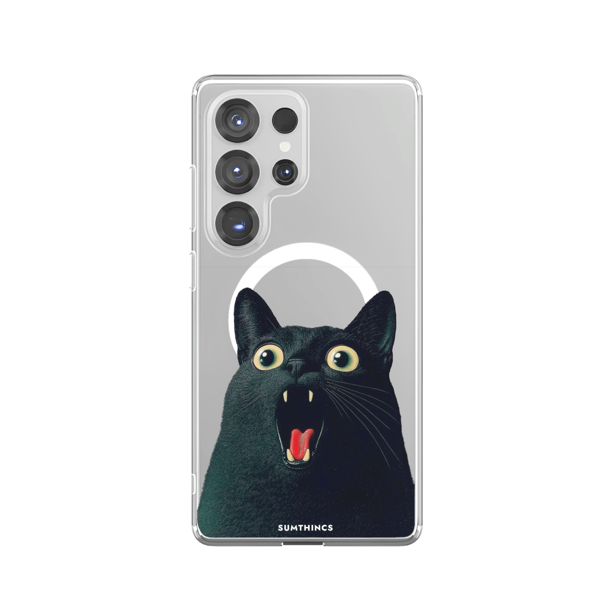 Samsung S23 Ultra Meoww Clear Magsafe Telefon Kılıfı - SUMTHINCS