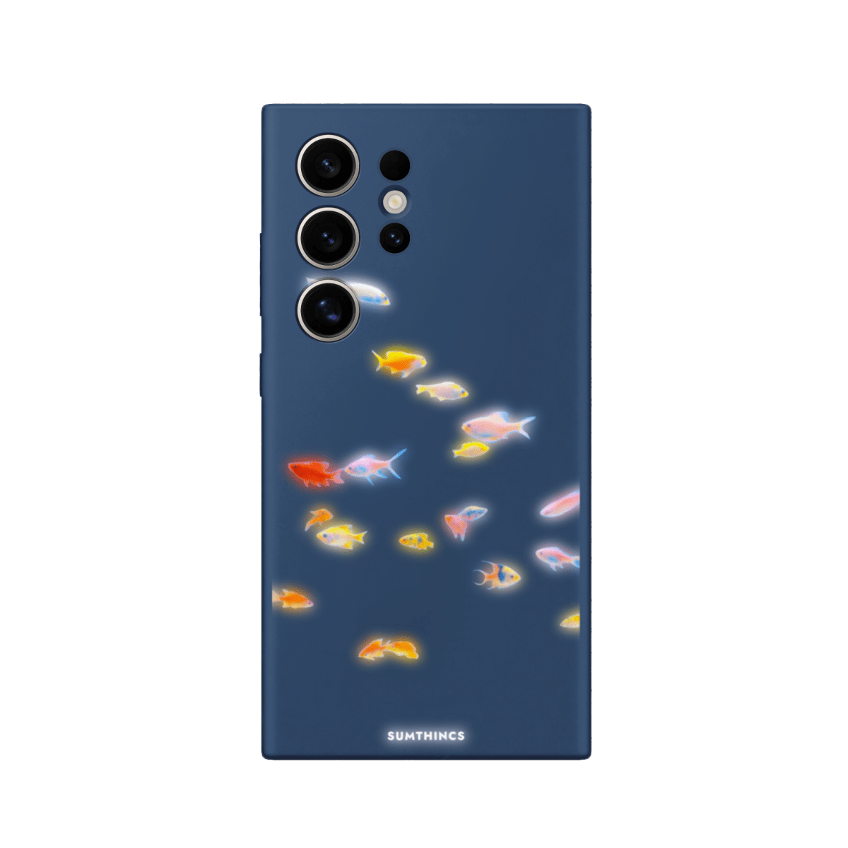 Samsung S23 Ultra Neon Fish Premium Telefon Kılıfı Pasifik Mavi - SUMTHINCS