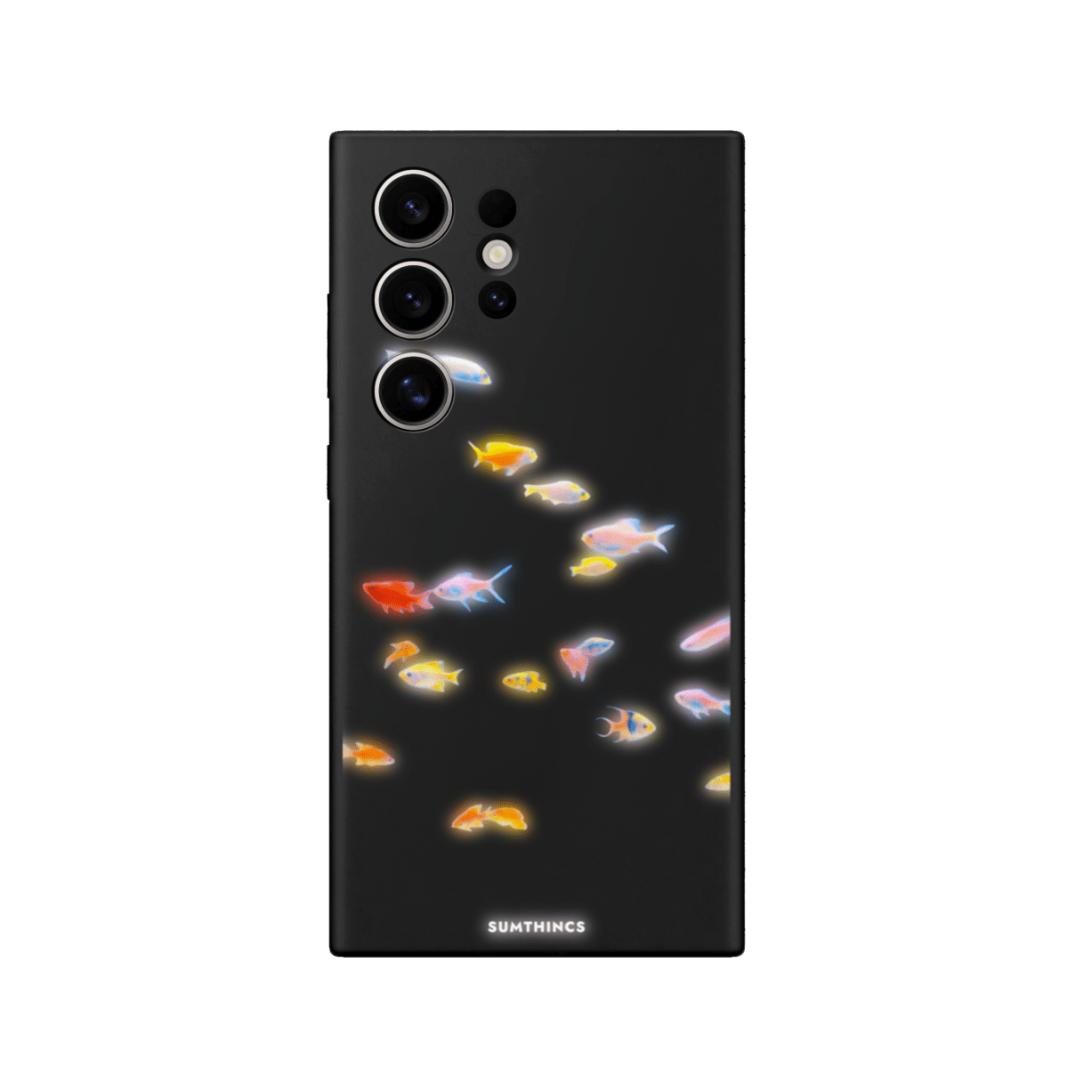 Samsung S23 Ultra Neon Fish Premium Telefon Kılıfı Siyah - SUMTHINCS