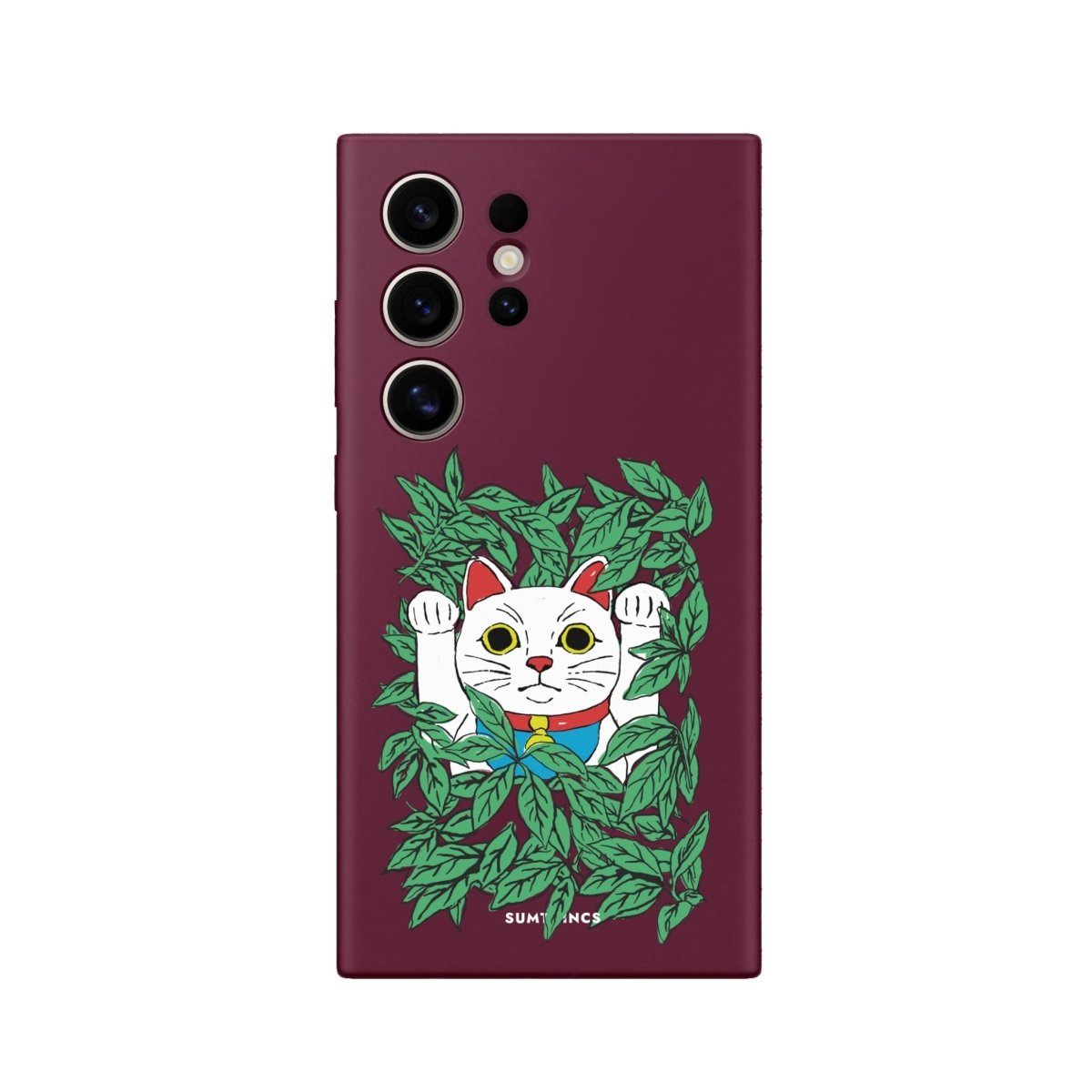 Samsung S23 Ultra Pawsper Premium Telefon Kılıfı Bordo - Sumthincs
