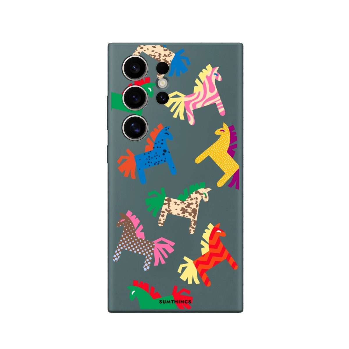 Samsung S23 Ultra Ponies Premium Telefon Kılıfı Kaktüs Yeşili - SUMTHINCS