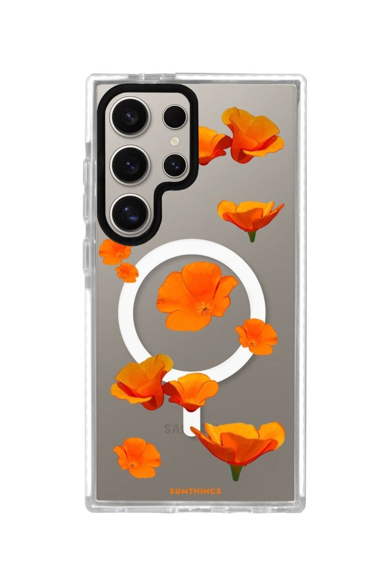 Samsung S23 Ultra Poppies Magsafe Procase Şeffaf Telefon Kılıfı - SUMTHINCS